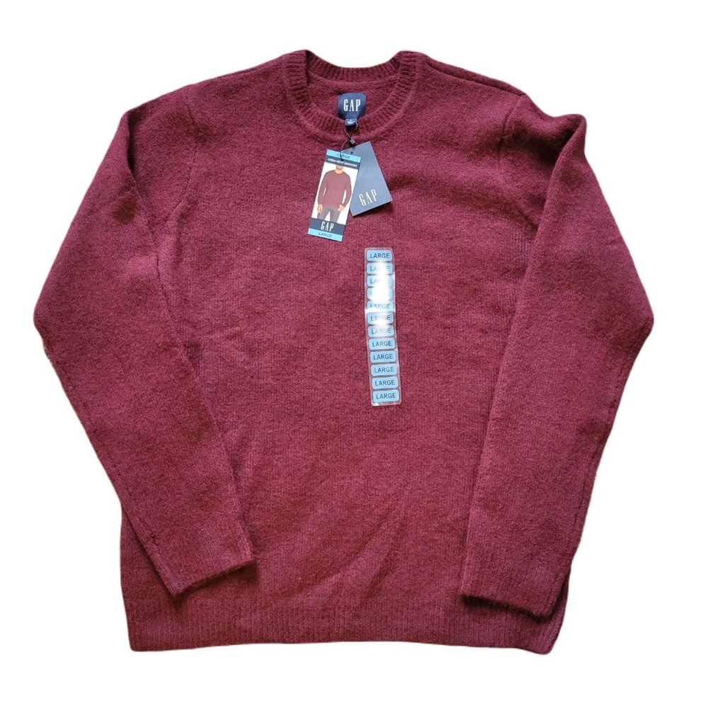 Gap Burgundy Pullover Sweater Crew Neck Men's Size Large